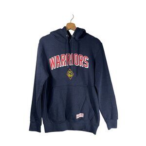 NWT Mitchell & Ness Men's NBA Warriors 75 Years Anniversary Hoodie Navy Size S